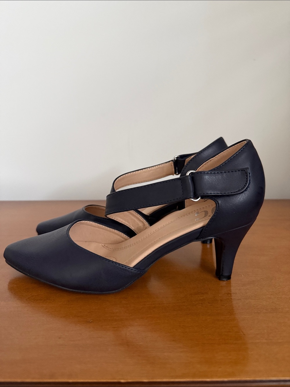 Journee Collection Navy Heels Tillis Pumps Dexflex